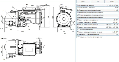 Компрессор CXWP51-125-538Y Frascold