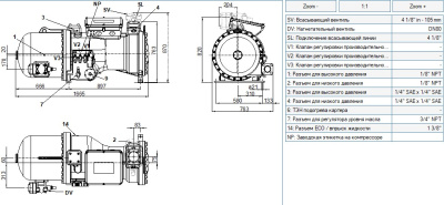 Компрессор CXWP91-140-620Y Frascold